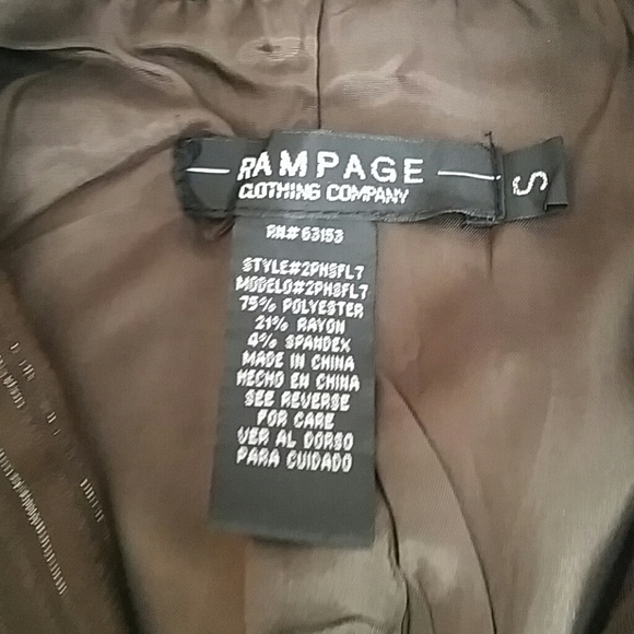 Rampage brown gold pinstripe suit - Picture 3 of 8